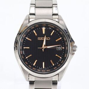 Seiko Collection Date 7b75-0aa0 Solar Watch Men's EEE Di38-1